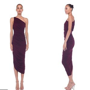 Norma Kamali Diana Gown in Plum